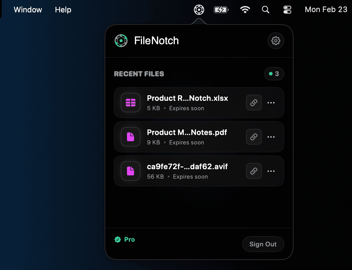 Screenshot capture uploaded instantly with link copied to clipboard